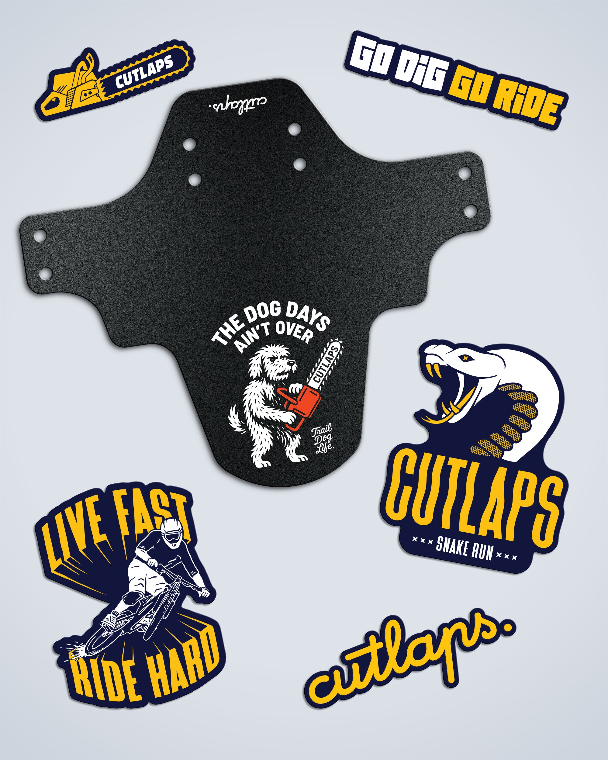 Stickers + Dog Days Mudguard Pack
